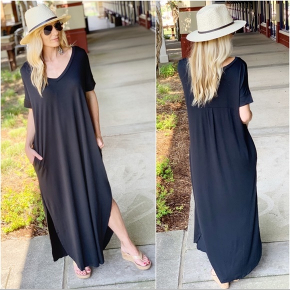 Infinity Raine Dresses & Skirts - ❤️LAST ONE! Black Loose Fit Maxi with Pockets